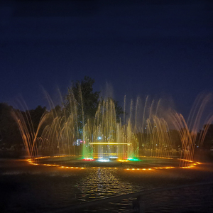 Fontana d'Acqua Danzante Musicale DMX di Piccole Dimensioni a Forma <span class=keywords><strong>Rotonda</strong></span> per Piscine e Rotonde Stradali in Stile Egiziano - Product Image 3