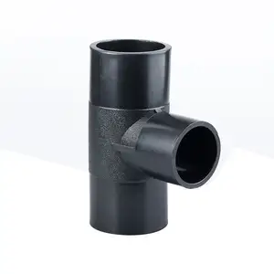 במלאי היתוך התחת hdpe צינור הולם SDR11 pe טי לאספקת מים