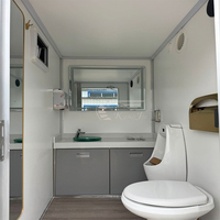 Toilettes mobiles de luxe, remorque de toilettes portables pour l'extérieur avec douche, pour les centres de villégiature, le camping et les événements commerciaux