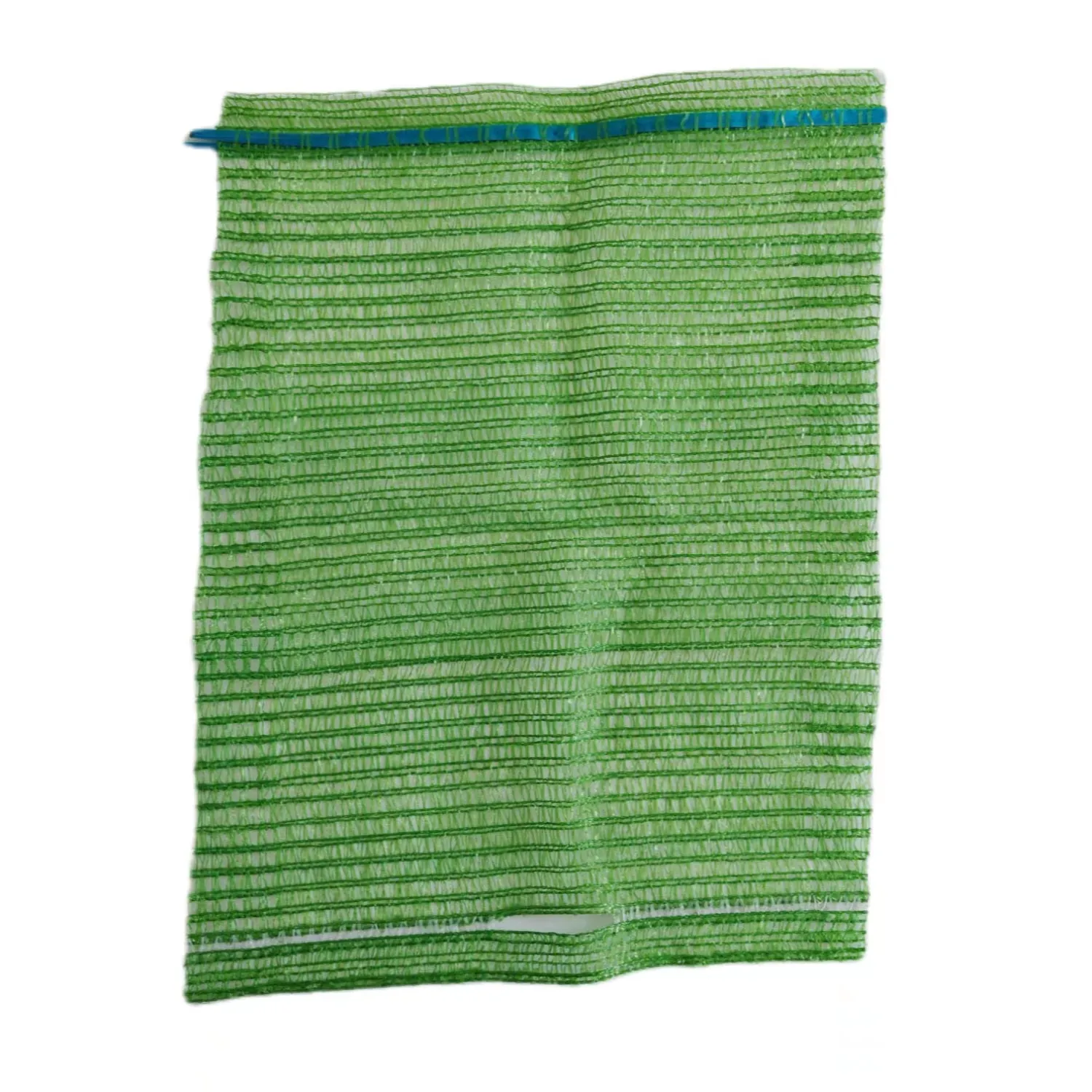 woven high quality 2 needles popular vegetables fruits handle raschel mesh bag