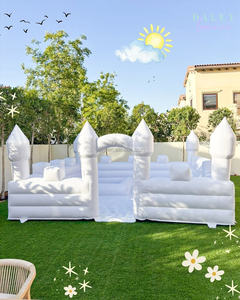 Harga pabrik <span class=keywords><strong>Arena</strong></span> Bermain tiup putih dengan lubang bola bermain lembut untuk anak-anak - Product Image 3