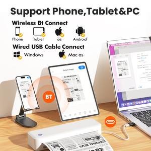 เครื่องพิมพ์ความร้อนแบบพกพาไม่มีหมึกไม่ยุ่ง: เครื่องพิมพ์ความร้อนแบบพกพาที่ดีที่สุดสำหรับ DIY และองค์กร - Product Image 3