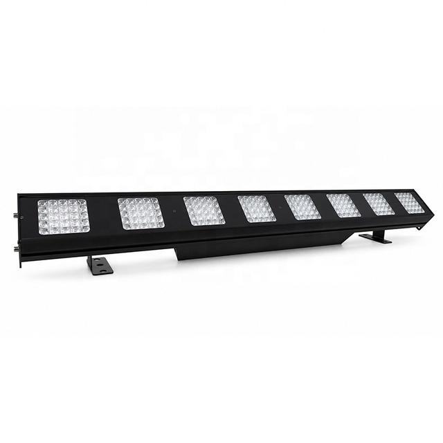 Professional 200x3W RGB LED Wash Bar Light 8 Eyes Dual Function Stage Background Blinder DMX512 40-Zone Control DJ Disco Party