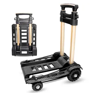 Multifunction Lightweight Foldable Luggage Trolley Cart Mini 4 Wheels Folding hand truck trolley