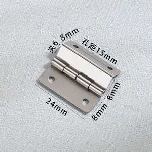 Charnière de meuble pliante à trois volets, style moderne et minimaliste, couleur nickelée argentée, en fer durable, pour cuisine et hôpital - Product Image 2