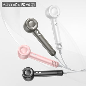 Sèche-cheveux 1400W Sèche-cheveux ionique portable léger à faible bruit Sèche-cheveux ionique à séchage rapide pour cheveux bouclés pour femmes hommes avec buse - Product Image 1