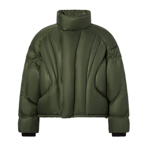 Chaqueta Corta de Plumón con Velcro, Brillante, Unisex, para Otoño e Invierno, a la Moda, Gruesa, Resistente al Viento e Impermeable - Product Image 4