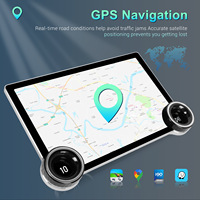 Autoradio multimédia Android 10,1 pouces avec double bouton DSP, RDS, CarPlay, lecteur DVD, GPS et unité centrale de commande
