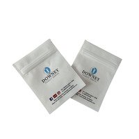 Sachets d'emballage pour aligneurs dentaires avec logo personnalisé imprimé, 10*12cm, scellés sur trois côtés, réutilisables, avec fermeture éclair