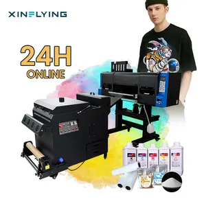 Levenslange Garantie Dtg Digital Printing Machine Nieuwe Technologie T-shirt Huisdier Overdracht Film Printer En Power Warmte Machine Dtf