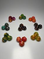 Dés à facettes 12 faces personnalisés, multicolores, effet caméléon, avec chiffres des constellations, en cristal porte-bonheur, créatifs, pour l'amour, pour le commerce transfrontalier AliExpress