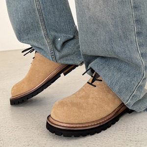 Nouvelles Bottes de Travail Vintage Classiques Automne-Hiver, Chaussures Polyvalentes pour Hommes de Style Britannique et à Hauteur Spécifique - Product Image 3