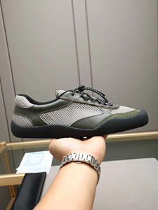 Sneakers de luxe pour hommes LANCI, design personnalisé, motif uni, semelle en caoutchouc crêpe, tissu respirant, logo personnalisé, cuir véritable, printemps - Product Image 1