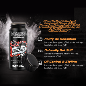 Poudre épaississante pour cheveux végétaliens Tenue personnalisée Niveau et parfum Léger et résidu invisible Fonctionne sur les cheveux fins/fins - Product Image 6