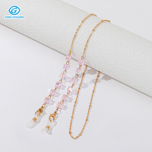 2025 nouveau Design décoratif métal porte-<span class=keywords><strong>lunettes</strong></span> sangle élégante femme perlée <span class=keywords><strong>lunettes</strong></span> chaîne - Product Image 4