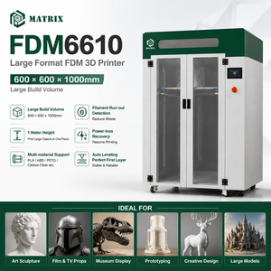 เครื่องพิมพ์ 3 มิติขนาดใหญ่ 600x600x1000 มม. สำหรับการพิมพ์รูปปั้น จัดแสดงในพิพิธภัณฑ์ และงานศิลปะติดตั้ง - Product Image 1