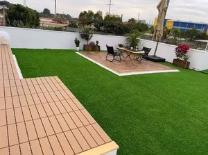 Césped artificial realista, césped sintético para exteriores, césped artificial moderno para paisajismo de jardines, césped artificial para exteriores - Product Image 2