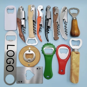 Ouvre-bouteilles en bois, acier inoxydable et métal, design unique, logo personnalisé, sublimation, OEM, pour bar, cadeau, vente en gros - Product Image 1
