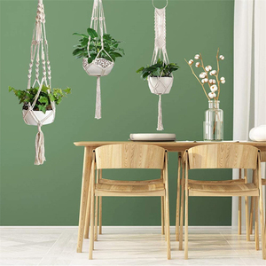 Hot Sale 4 Pack Cotton Rope Plant Hanger Indoor & Outdoor Home <b>Garden</b> <b>Hanging</b> Holder - Product Image 4