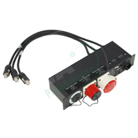 Unité de distribution d'alimentation triphasée LA-POWER II 100-240V avec sorties 16A, 32A et PowerCON pour racks d'amplificateurs
