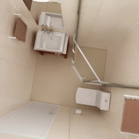 Unité de douche WC au design moderne Dosettes de salle de bain modulaires préfabriquées BUL1618