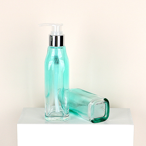 Luxury 100ml 120ml Cosmetic Packaging Thick Wall Serum Facial Oil <b>Pump</b> <b>Bottles</b> With Cap - Product Image 4
