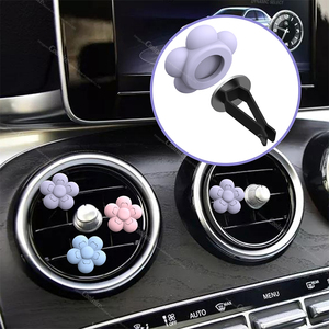 Silicone <strong>Car</strong> Air Freshener Vent <strong>Clip</strong> - BPA-Free Refillable Aromatherapy <strong>Diffuser</strong> Universal Fit for All Vehicles - Product Image 5