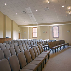 Оптовая продажа, недорогие переплетенные железные церковные стулья для использования в театральном мебельном кресле - Product Image 2