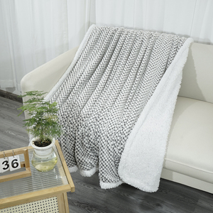 Manta de cama de lana de tamaño doble, mantas Súper suaves y cálidas para sofá, sofá y cama con textura de gofres, acogedoras, peludas y ligeras - Product Image 3