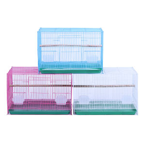 Vente en gros de cages à oiseaux de grande taille pour animaux de compagnie, cages pour canaris, cages pour pigeons, cages pliables en métal - Product Image 5