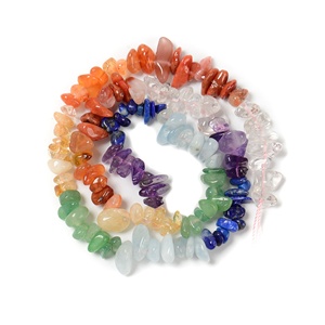 Guérison naturelle <span class=keywords><strong>7</strong></span> sept Chakra cristal perle arc-en-ciel irrégulier galets pépite puces pierres précieuses breloques <span class=keywords><strong>perles</strong></span> pour bracelets perlés - Product Image 3