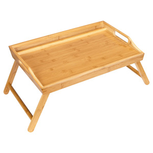 Bamboo Bed <strong>Tray</strong> <strong>Lap</strong> <strong>Desk</strong> with Phone Holder Wood <strong>Lap</strong> Sofa Adjustable Bamboo Serving <strong>Tray</strong> Portable Snack Platter with <strong>Folding</strong> Legs - Product Image 6