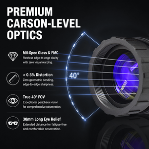 Monocular de Visión Nocturna PVS-14 Listo para Usar con Apagado Automático Gen2+ PVS14 IIT FOM1400-FOM1600 Fósforo Blanco 3X Manifier - Product Image 3