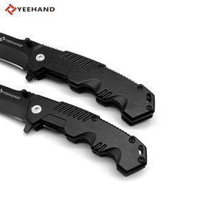 Custom Aluminum Black Handle Wholesale Stainless Steel Tactical <strong>Pocket</strong> Outdoor Hunting Camping Survival Folding <strong>Knife</strong>