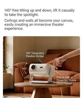 Nouveau projecteur laser intelligent portable Dangbei D7X Home HD à haute luminosité avec prise en charge Android 12 4K et haut-parleurs intégrés