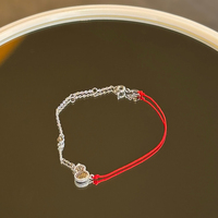 Bracelet à maillons en acier inoxydable plaqué argent S925, motif végétal ethnique, bijoux imperméables pour femmes, cadeau quotidien ou d'anniversaire