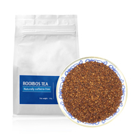 Teh Rooibos Hitam Murni Daun Teh Herbal Red Bush Rasa Buah Lezat Campuran Teh Rooibos Hitam Merah Grosir