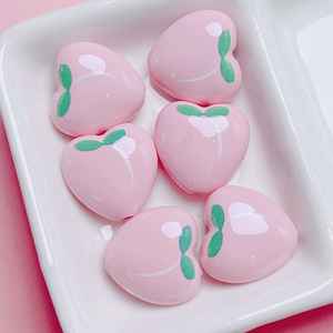 Cuentas de plástico acrílico fruta bonita amor fresa sandía acrílico pulsera encanto cuentas para la fabricación de joyas - Product Image 5