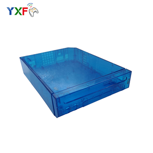 For <strong>WII</strong> Full Shell Case Housing Replacement Parts for <strong>WII</strong> Game <strong>Console</strong> Cover With Little Parts Transparent Blue - Product Image 3