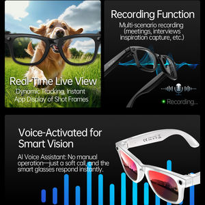 แว่นตาอัจฉริยะ W620pro รุ่นเดียวกับ Ray Ban Meta กล้อง 1300W พิกเซล บันทึกวิดีโอ พร้อมผู้ช่วยแปลภาษา AI และระบบสั่งงานด้วยเสียง - Product Image 3