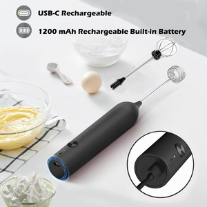 Fouet à double couche rechargeable de type C, mousseur à lait, batteur à œufs portatif, mousseur à lait électrique - Product Image 4