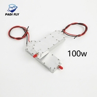 Módulo Amplificador de Potencia RF para UAV FPV de Largo Alcance (10-1000m), 1100-1300MHz, 100W, GaN, Alta Potencia y Eficiencia, 5.2GHz, 28V