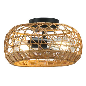 Lámpara Colgante Boho <span class=keywords><strong>de</strong></span> Ratán Tribesigns, 2 Luces, Tejida a Mano con Fibra Natural, <span class=keywords><strong>para</strong></span> Isla <span class=keywords><strong>de</strong></span> Cocina o Comedor - Product Image 1