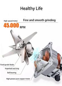 1000W אינטליגנטי ירקות פירות קרח מסחטה מטבח מכשיר זכוכית כוס חשמלי בלנדר קיר מפסק - Product Image 6