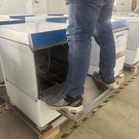 Lave-vaisselle professionnel sous comptoir en acier inoxydable haute performance avec cycles de lavage réglables pour un nettoyage rapide des verres