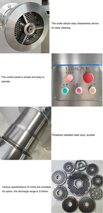 Plastic chicken frozen fresh professional 32 tomato and <b>mincer</b> industrial meat blender mixer bone grinder - Product Image 4