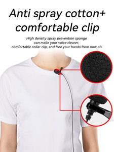 Sản Phẩm Mới Micro Kẹp Kim Loại Cầm Tay Micro Nhỏ Ve Áo Micro Điện Thoại Có Dây Dài Màu Đen 3.5Mm - Product Image 6