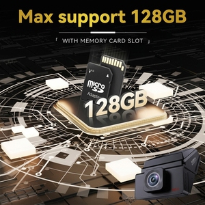 Cámara para Auto 4G con Soporte para 128GB, <span class=keywords><strong>Grabador</strong></span> <span class=keywords><strong>de</strong></span> Video HD 2K, Doble Canal, Vista <span class=keywords><strong>de</strong></span> 170 Grados, Grabación en Bucle Continuo, Modo <span class=keywords><strong>de</strong></span> Estacionamiento, DVR - Product Image 3