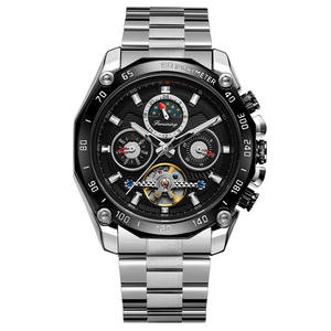 <span class=keywords><strong>Montre</strong></span> Forsining Tourbillon Mécanique <span class=keywords><strong>pour</strong></span> Hommes, Calendrier, Phase de Lune, Bracelet en Acier Inoxydable, <span class=keywords><strong>Montre</strong></span> de Soirée, Sportive, <span class=keywords><strong>pour</strong></span> Affaires - Product Image 2