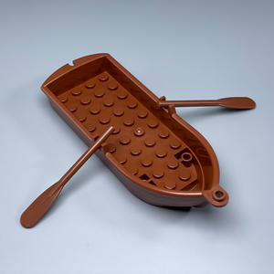 Bloques de Construcción MOC, Juguete de Partículas Pequeñas, Red de Pesca, Peces, Combinación Marina Acuática, Pulpo, Cangrejo - Product Image 5